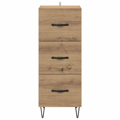 vidaXL Sideboard Artisan oak 34 x 34.5 x 90 cm Engineered wood