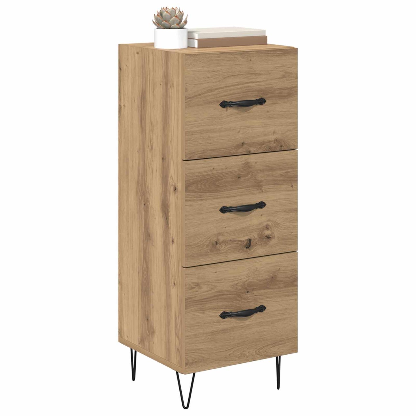 vidaXL Sideboard Artisan oak 34 x 34.5 x 90 cm Engineered wood