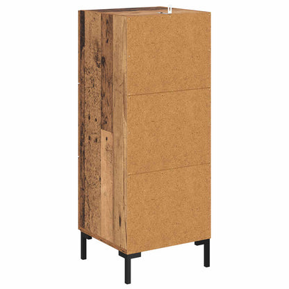 vidaXL Sideboard Old Wood 34.5 x 34 x 90 cm Engineered Wood