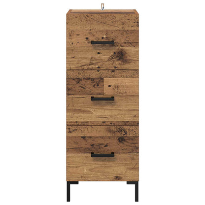 vidaXL Sideboard Old Wood 34.5 x 34 x 90 cm Engineered Wood
