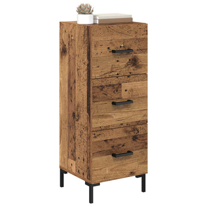 vidaXL Sideboard Old Wood 34.5 x 34 x 90 cm Engineered Wood