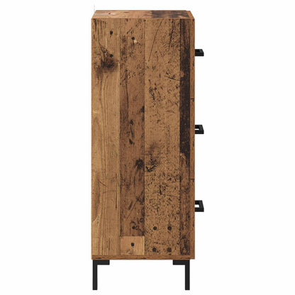 vidaXL Sideboard Old Wood 34.5 x 34 x 90 cm Engineered Wood