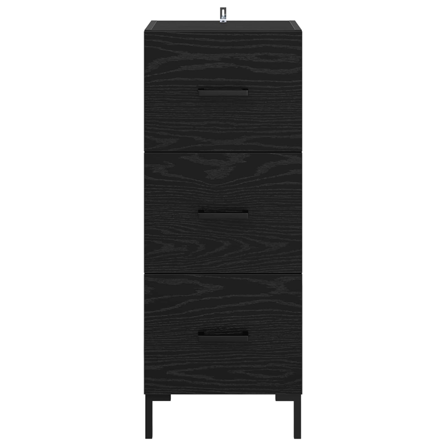 vidaXL Sideboard Black Oak 34.5 x 34 x 90 cm Engineered Wood