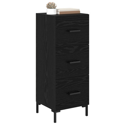 vidaXL Sideboard Black Oak 34.5 x 34 x 90 cm Engineered Wood