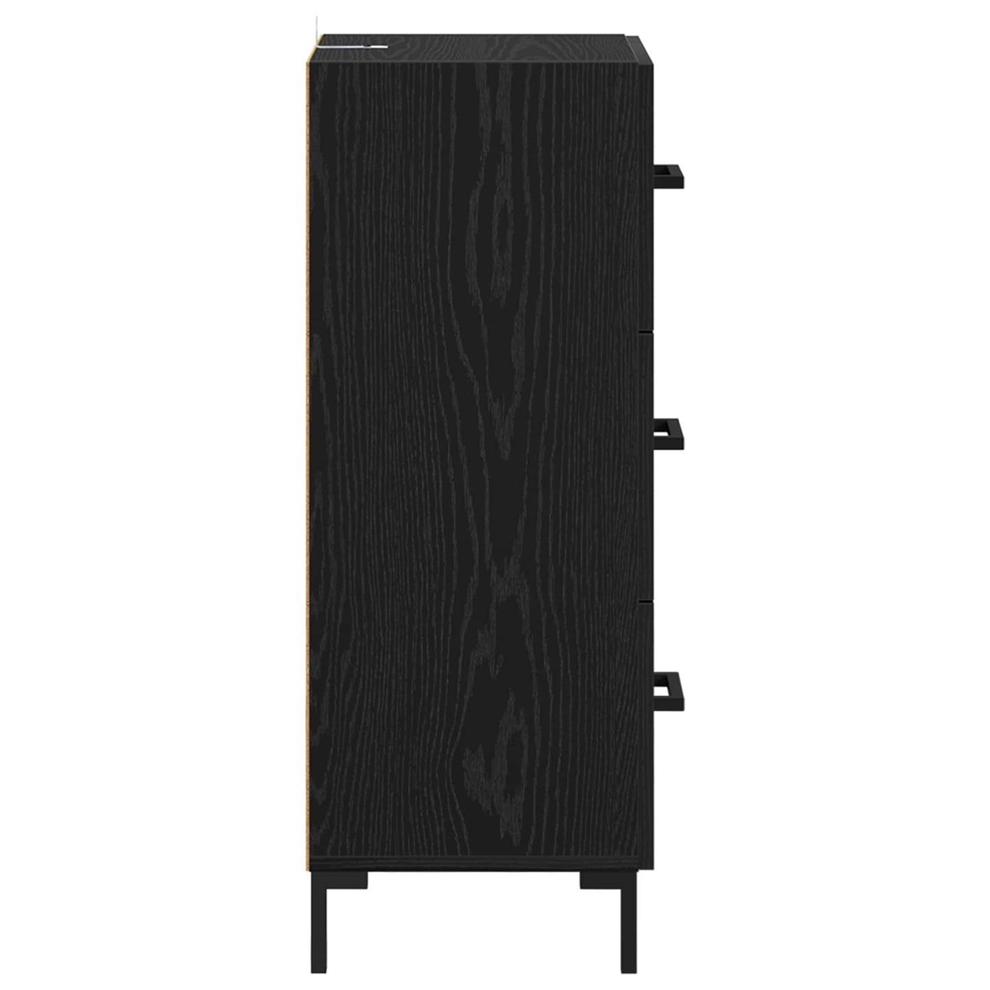 vidaXL Sideboard Black Oak 34.5 x 34 x 90 cm Engineered Wood