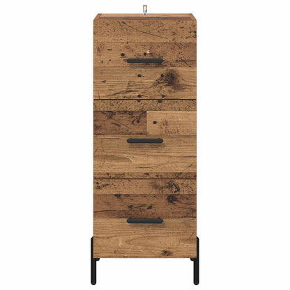 vidaXL Sideboard Old wood 34 x 34.5 x 90 cm Engineered Wood
