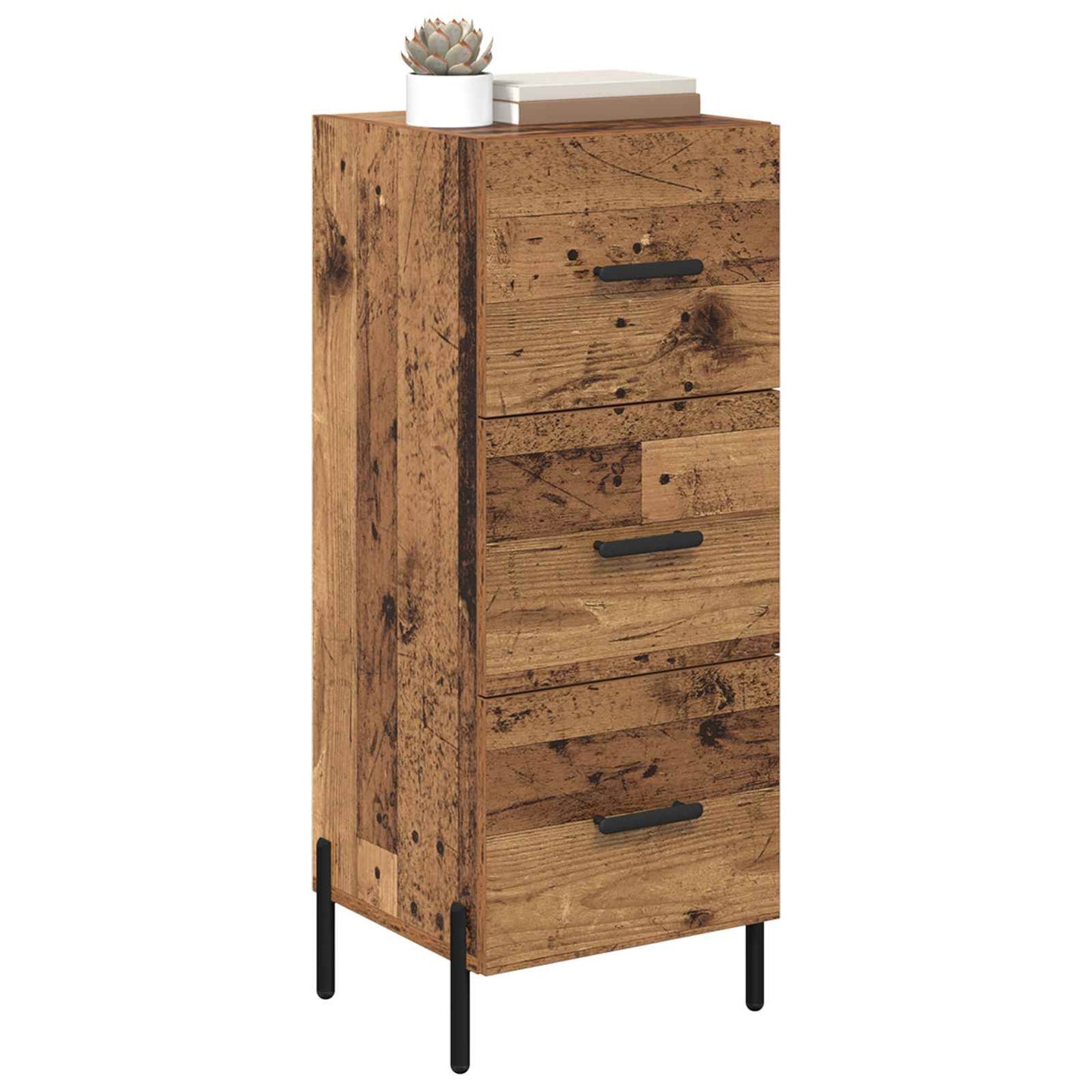 vidaXL Sideboard Old wood 34 x 34.5 x 90 cm Engineered Wood