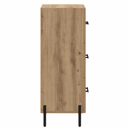 vidaXL Sideboard Artisan oak 34 x 34.5 x 90 cm Engineered wood