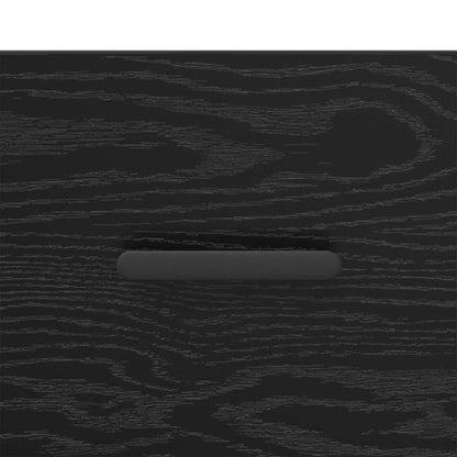 vidaXL Sideboard Black oak 34 x 34.5 x 90 cm Engineered Wood