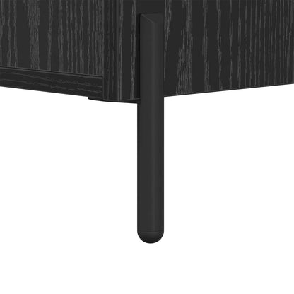 vidaXL Sideboard Black oak 34 x 34.5 x 90 cm Engineered Wood