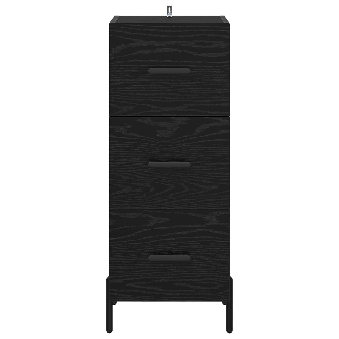 vidaXL Sideboard Black oak 34 x 34.5 x 90 cm Engineered Wood