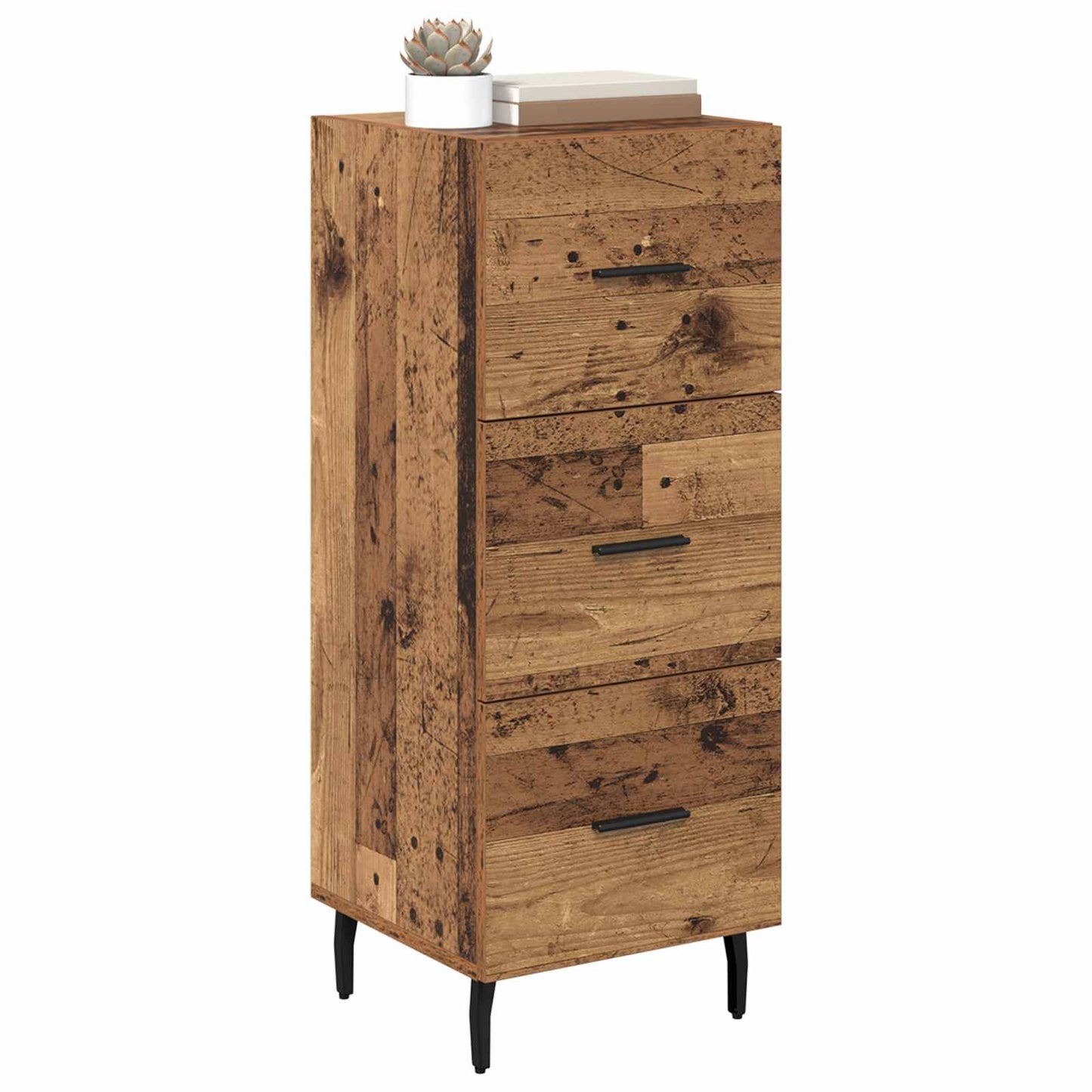 vidaXL Sideboard Old wood 34 x 34.5 x 90 cm Engineered Wood