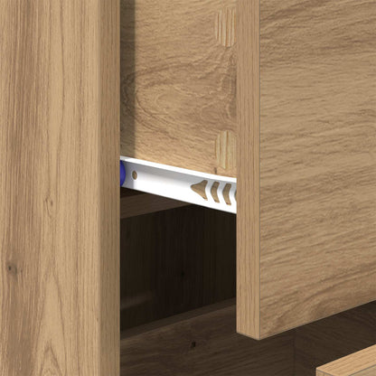 vidaXL Sideboard Artisan oak 34 x 34.5 x 90 cm Engineered Wood