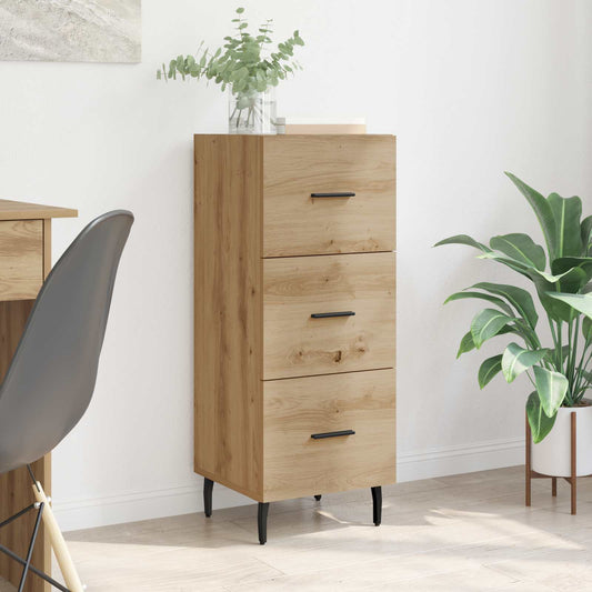 vidaXL Sideboard Artisan oak 34 x 34.5 x 90 cm Engineered Wood