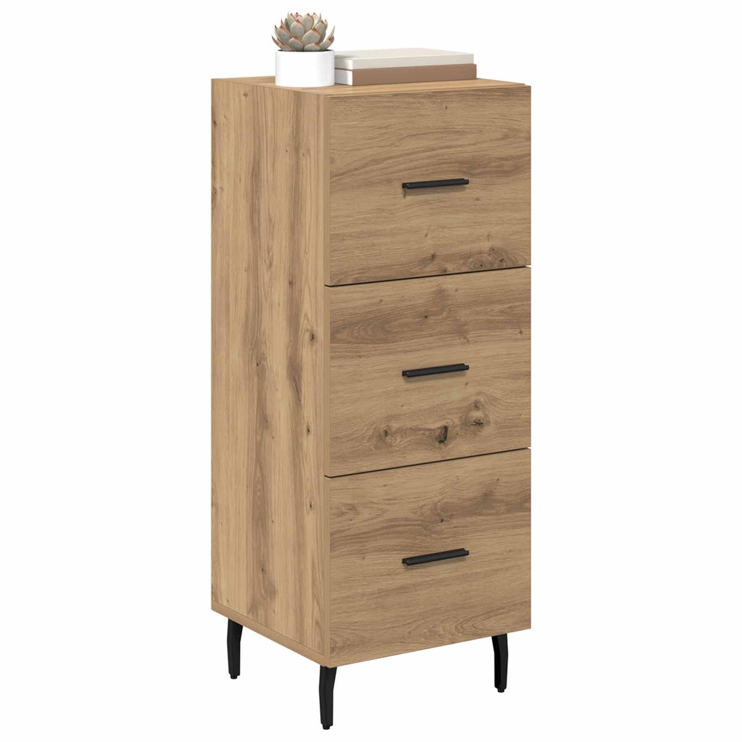 vidaXL Sideboard Artisan oak 34 x 34.5 x 90 cm Engineered Wood