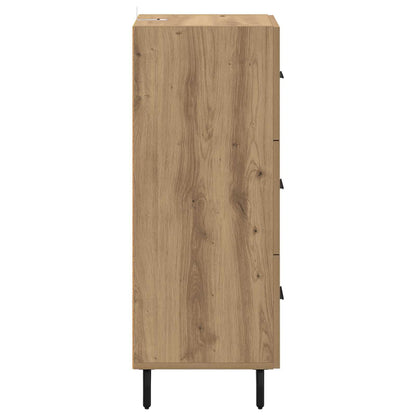 vidaXL Sideboard Artisan oak 34 x 34.5 x 90 cm Engineered Wood