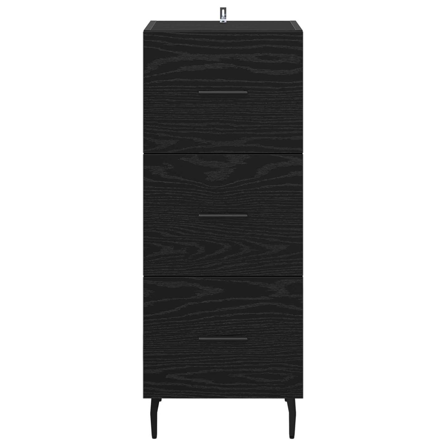 vidaXL Sideboard Black oak 34 x 34.5 x 90 cm Engineered wood