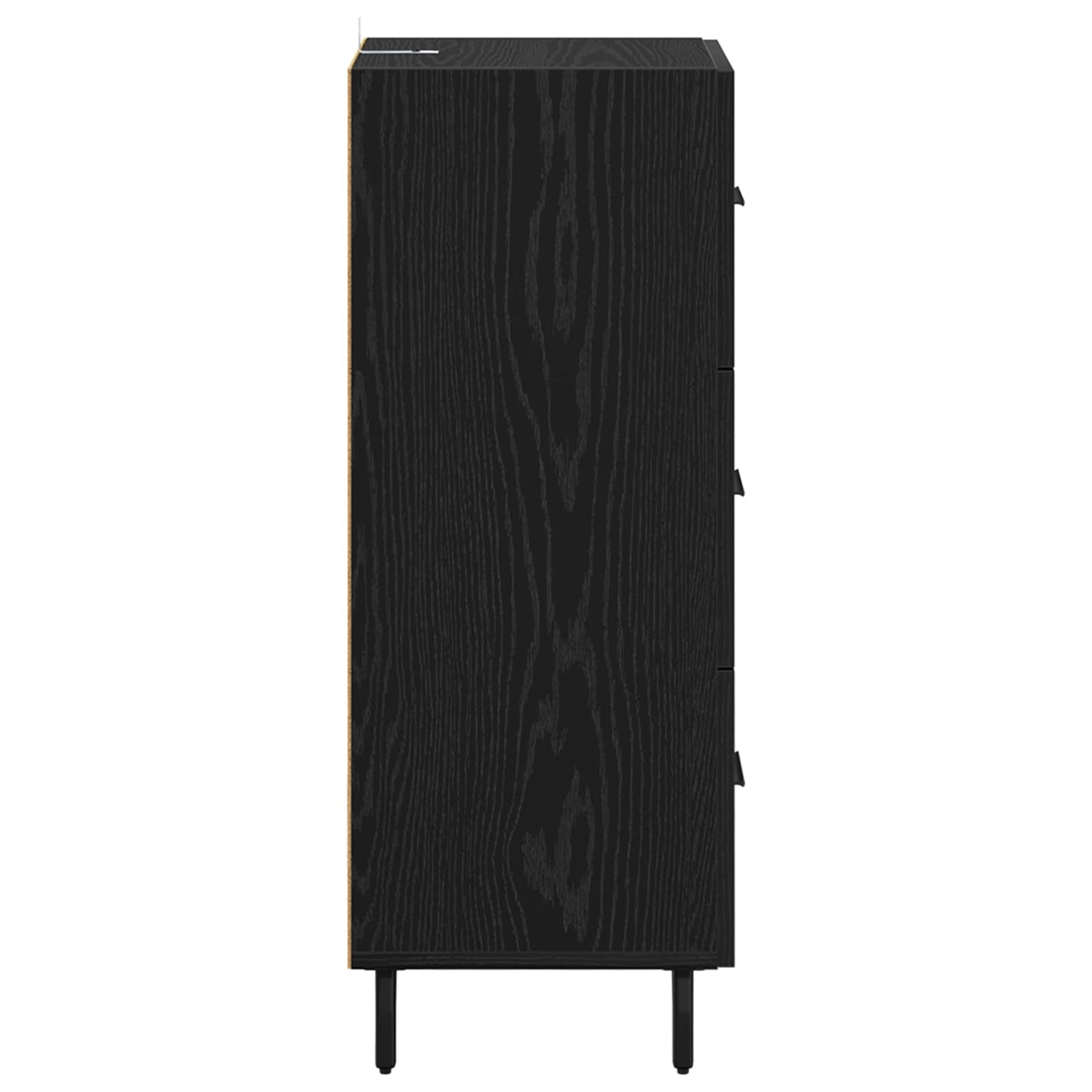 vidaXL Sideboard Black oak 34 x 34.5 x 90 cm Engineered wood