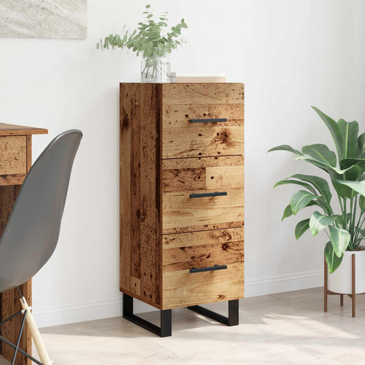 vidaXL Sideboard Old Wood 34.5 x 34 x 90 cm Engineered wood