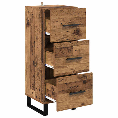 vidaXL Sideboard Old Wood 34.5 x 34 x 90 cm Engineered wood