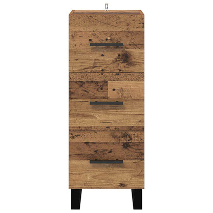 vidaXL Sideboard Old Wood 34.5 x 34 x 90 cm Engineered wood
