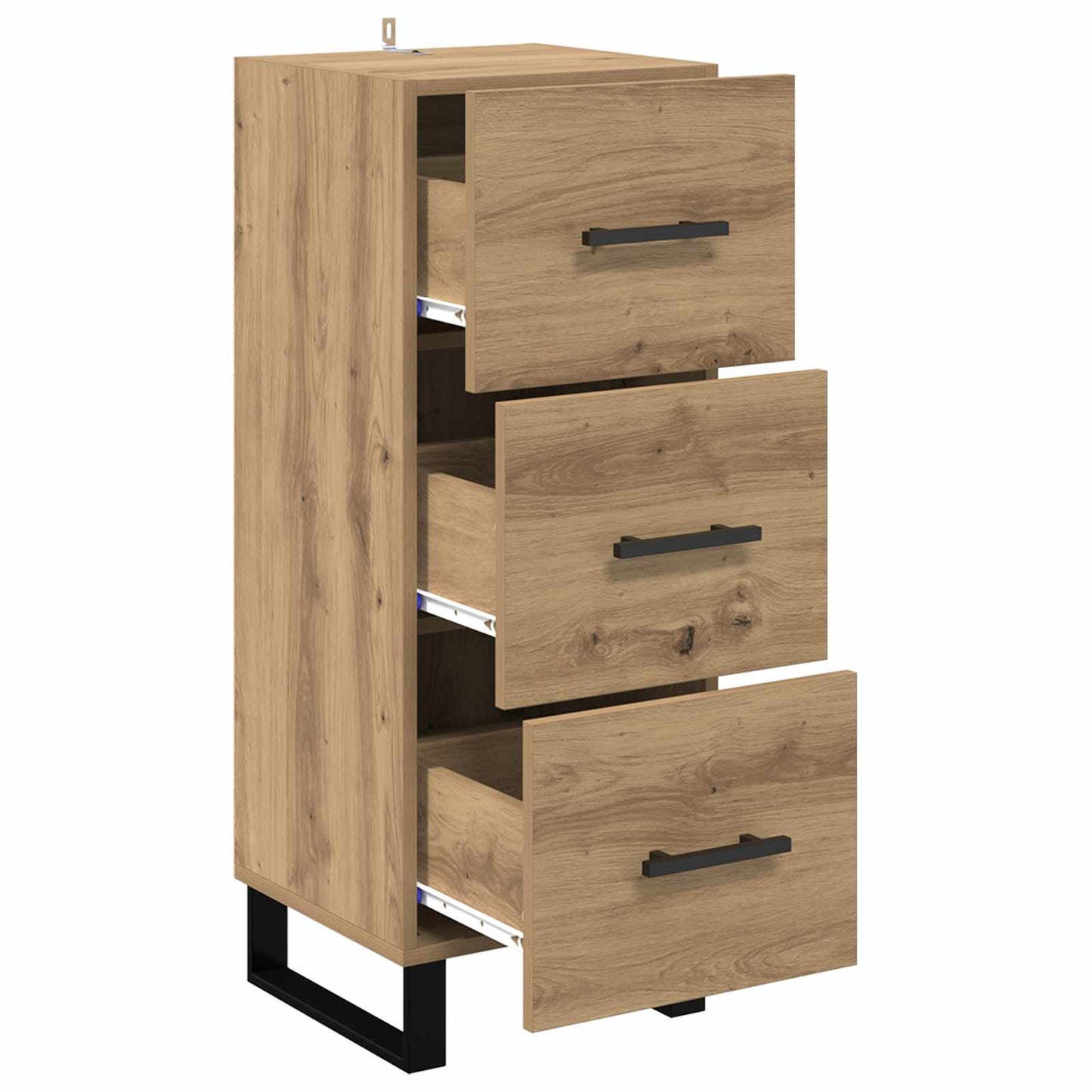 vidaXL Sideboard with Drawer Artisan Oak 34.5 x 34 x 90 cm
