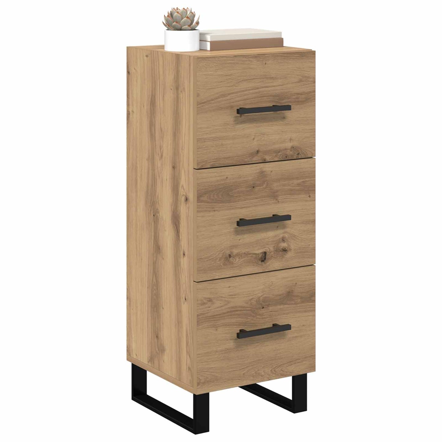 vidaXL Sideboard with Drawer Artisan Oak 34.5 x 34 x 90 cm