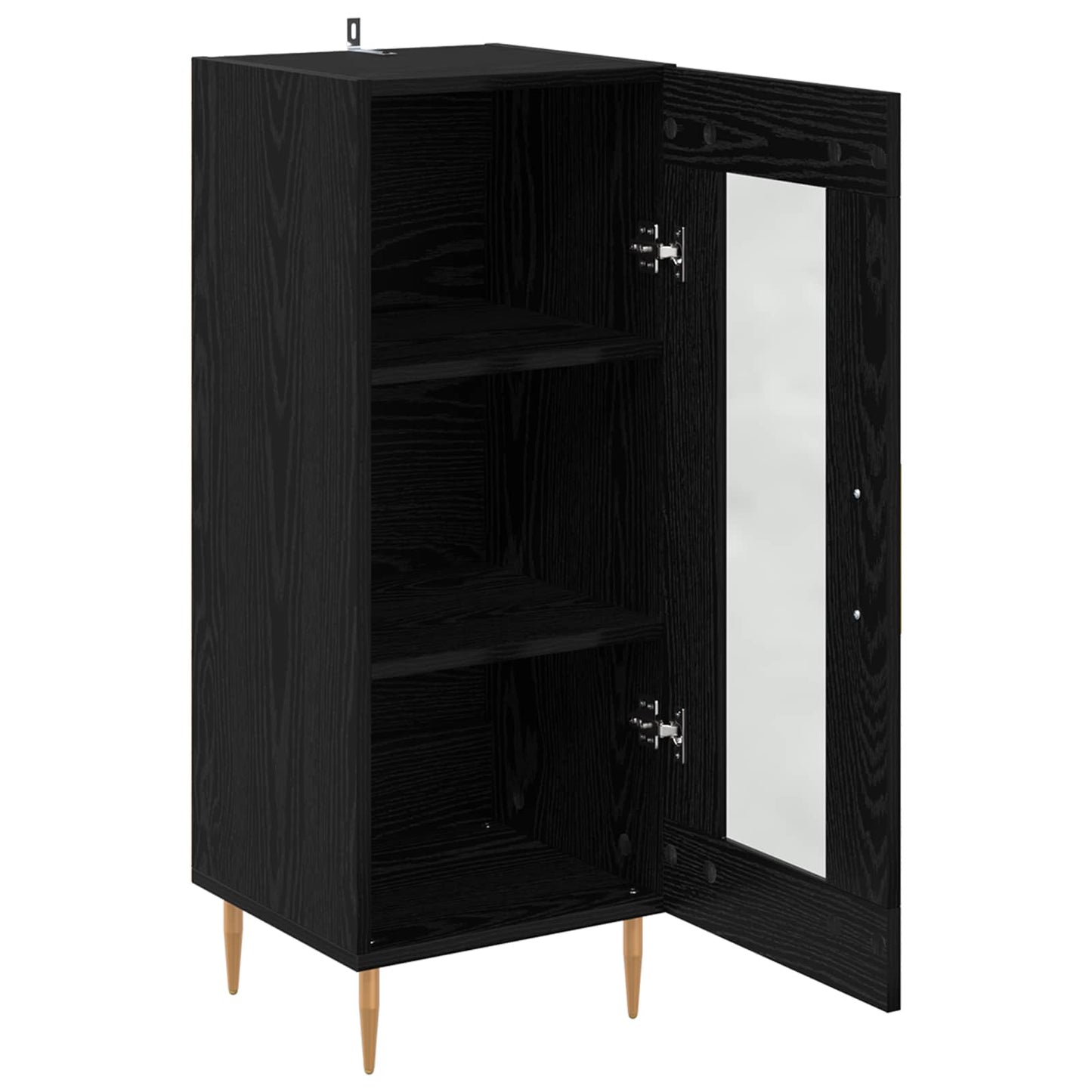 vidaXL Sideboard Black oak 34 x 34.5 x 90 cm Engineered Wood
