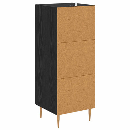 vidaXL Sideboard Black oak 34 x 34.5 x 90 cm Engineered Wood