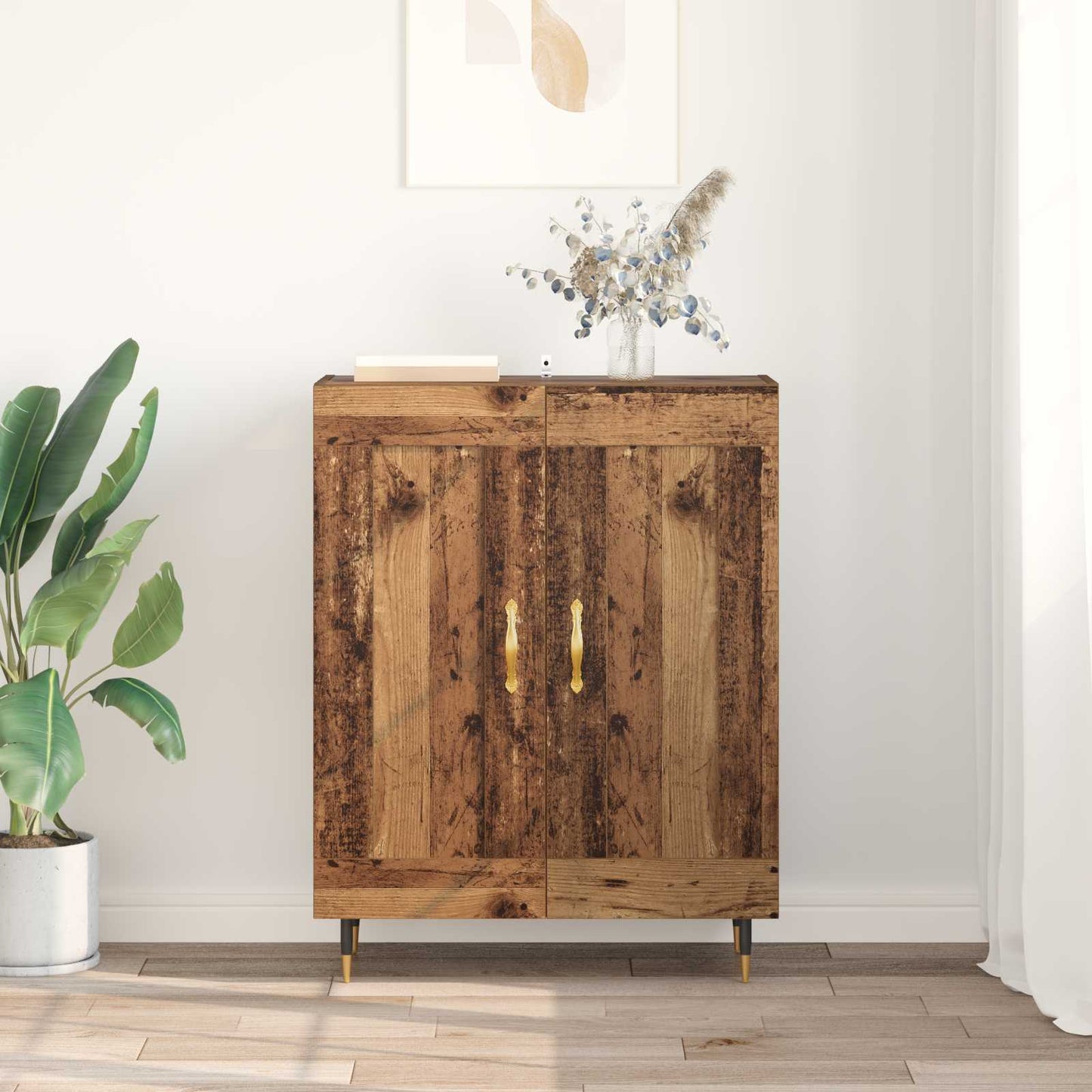 vidaXL Sideboard Old Wood 69.5 x 34 x 90 cm Engineered Wood