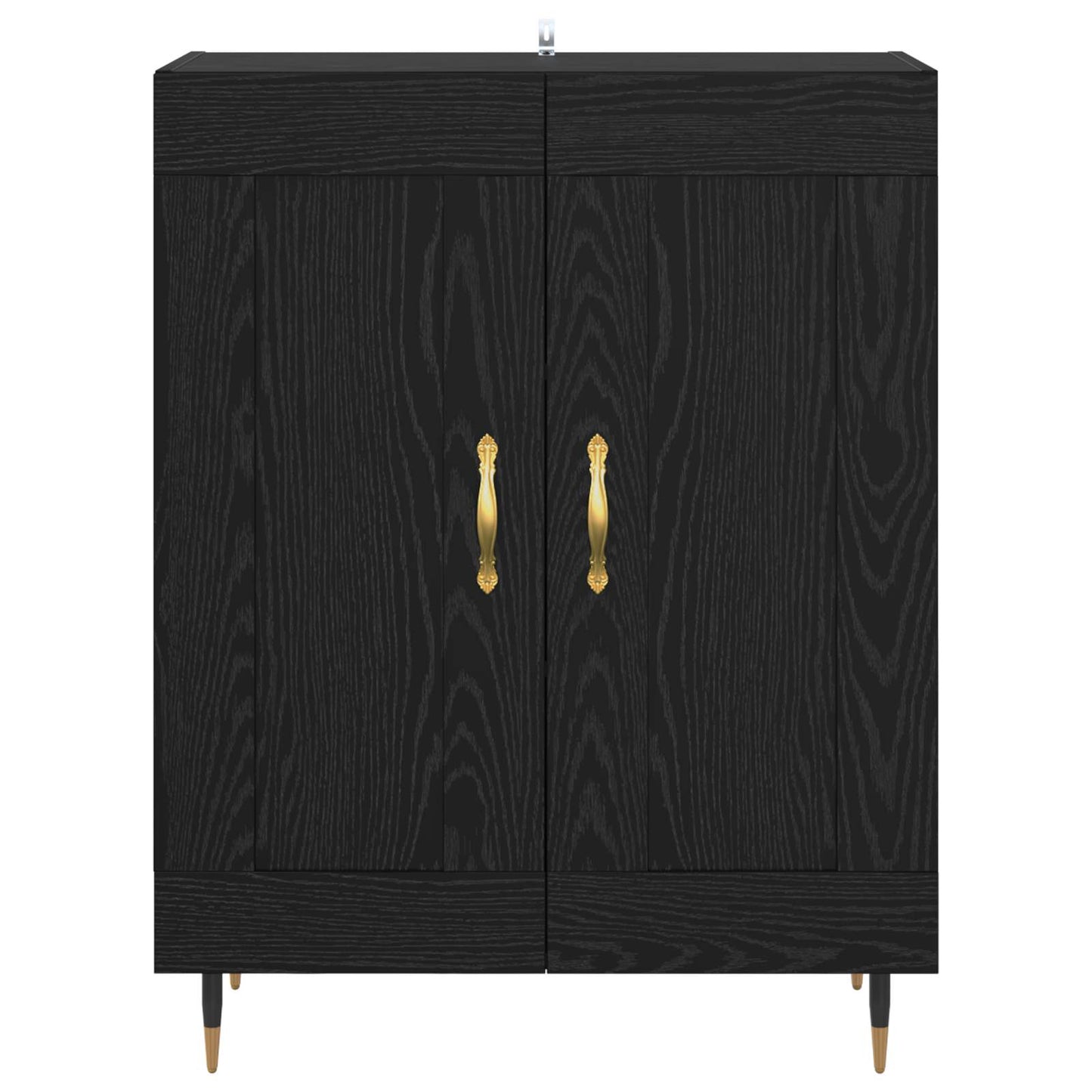vidaXL Sideboard Black Oak 69.5 x 34 x 90 cm Engineered Wood