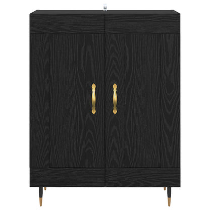 vidaXL Sideboard Black Oak 69.5 x 34 x 90 cm Engineered Wood