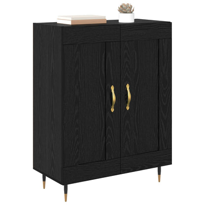 vidaXL Sideboard Black Oak 69.5 x 34 x 90 cm Engineered Wood