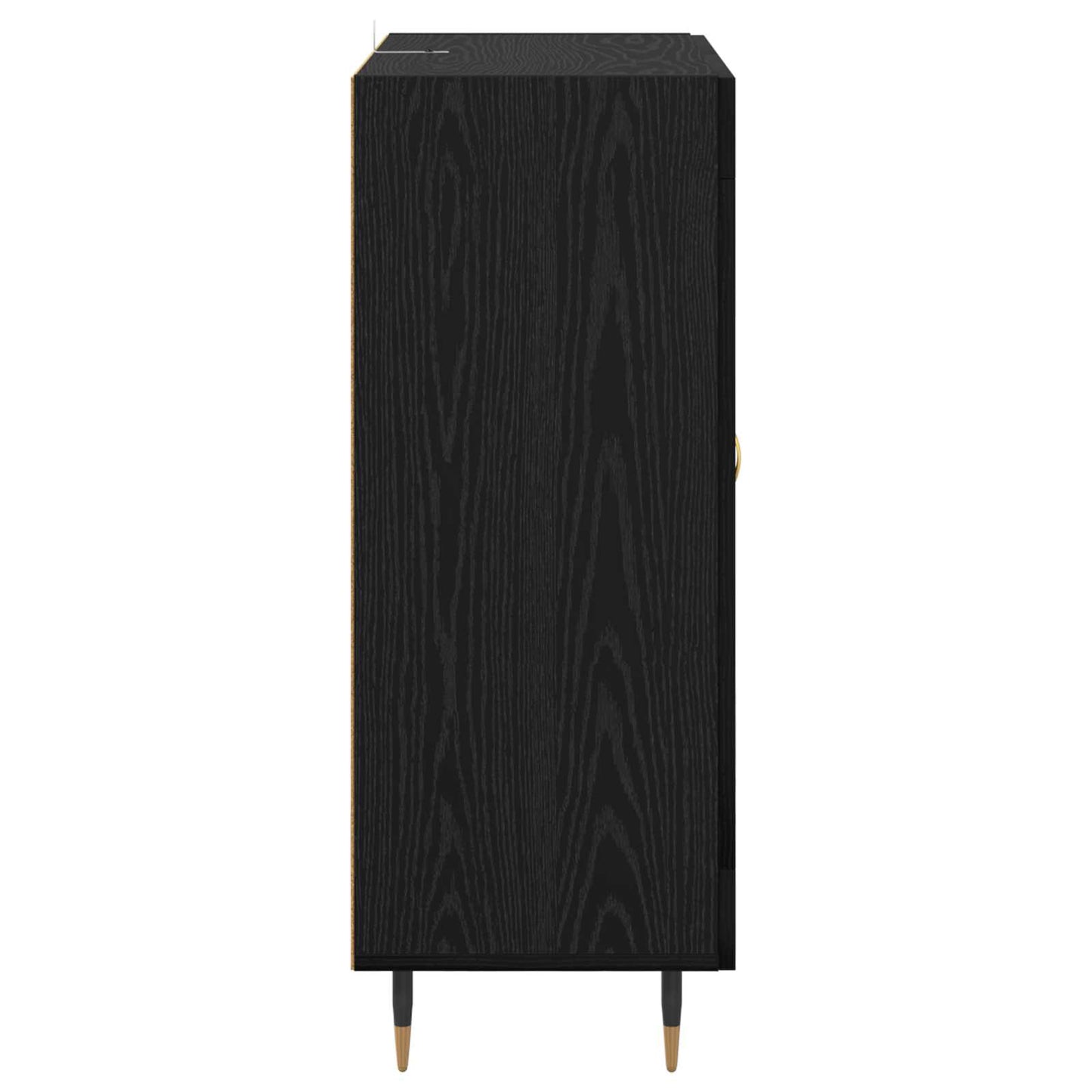 vidaXL Sideboard Black Oak 69.5 x 34 x 90 cm Engineered Wood