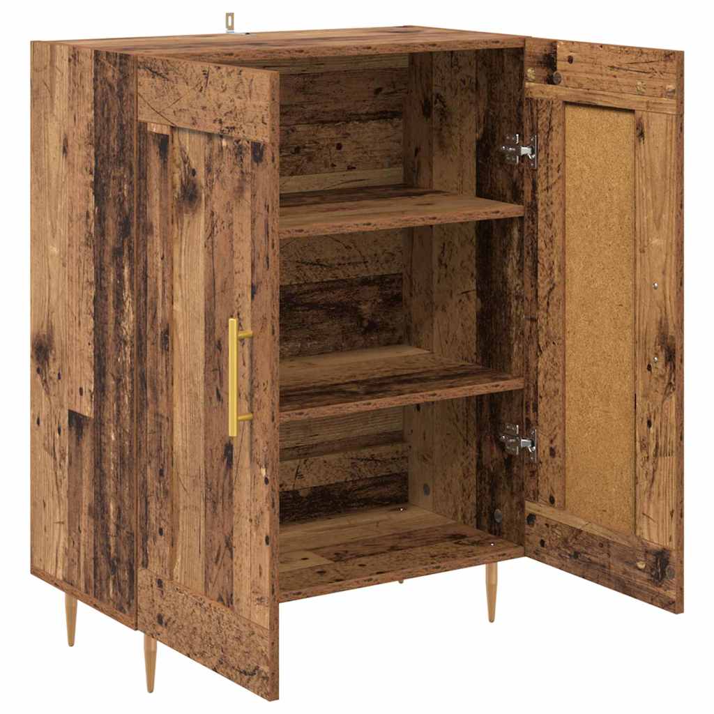 vidaXL Sideboard Old Wood 69.5 x 34 x 90 cm Engineered Wood and Iron