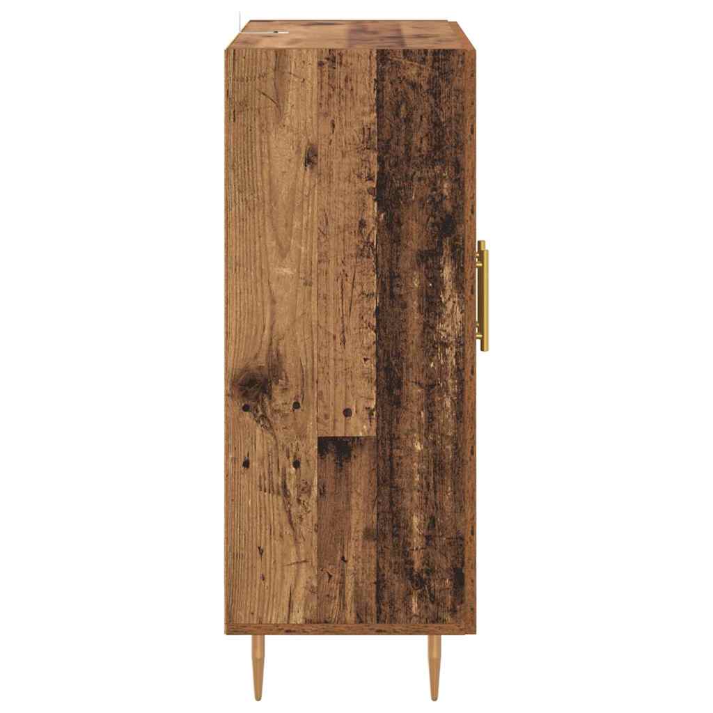 vidaXL Sideboard Old Wood 69.5 x 34 x 90 cm Engineered Wood and Iron