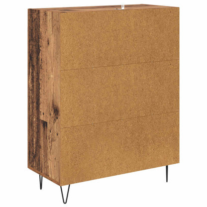 vidaXL Sideboard Old Wood 69.5 x 34 x 90 cm Engineered Wood and Iron