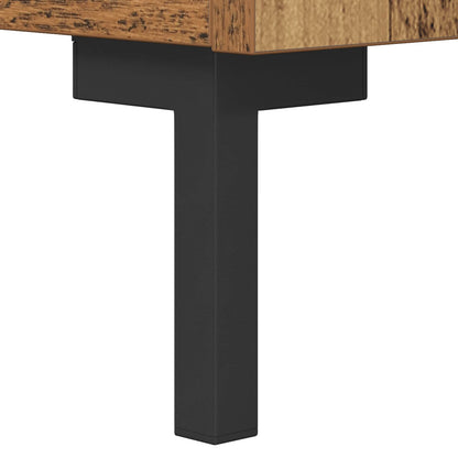 vidaXL Sideboard Old Wood 69.5 x 34 x 90 cm Engineered Wood and Iron