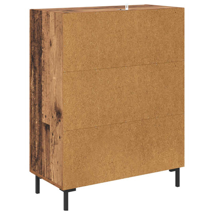 vidaXL Sideboard Old Wood 69.5 x 34 x 90 cm Engineered Wood and Iron