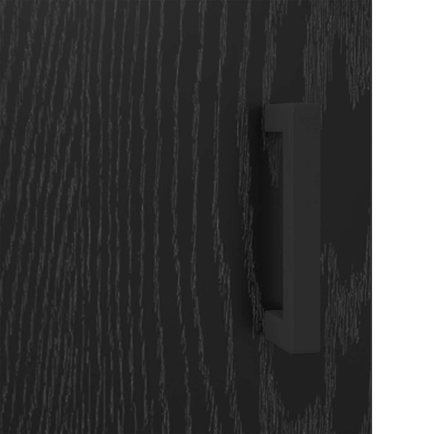 vidaXL Sideboard Black Oak 69.5 x 34 x 90 cm Engineered Wood and Iron