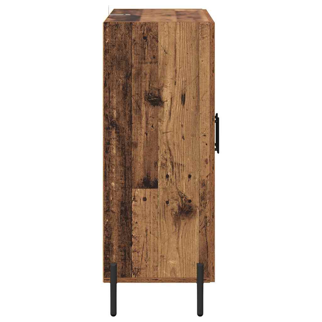 vidaXL Sideboard Old Wood 69.5 x 34 x 90 cm Engineered Wood and Iron