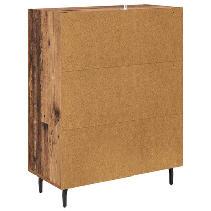 vidaXL Sideboard Old Wood 69.5 x 34 x 90 cm Engineered Wood and Iron