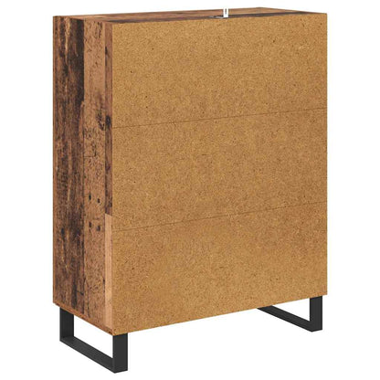 vidaXL Sideboard Old Wood 69.5 x 34 x 90 cm Engineered Wood and Iron