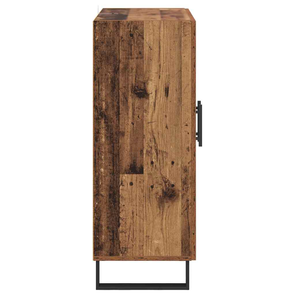 vidaXL Sideboard Old Wood 69.5 x 34 x 90 cm Engineered Wood and Iron