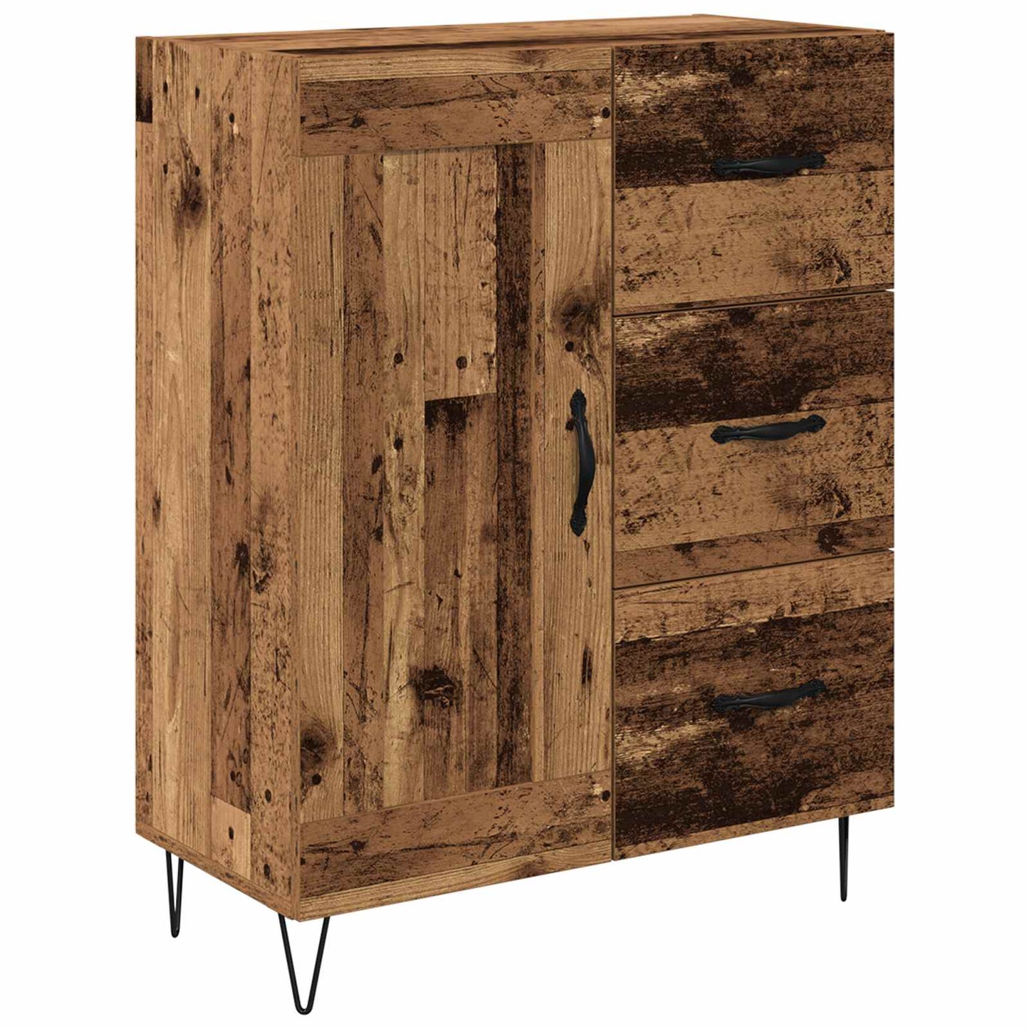 vidaXL Sideboard Old Wood 69.5 x 34 x 90 cm Engineered Wood