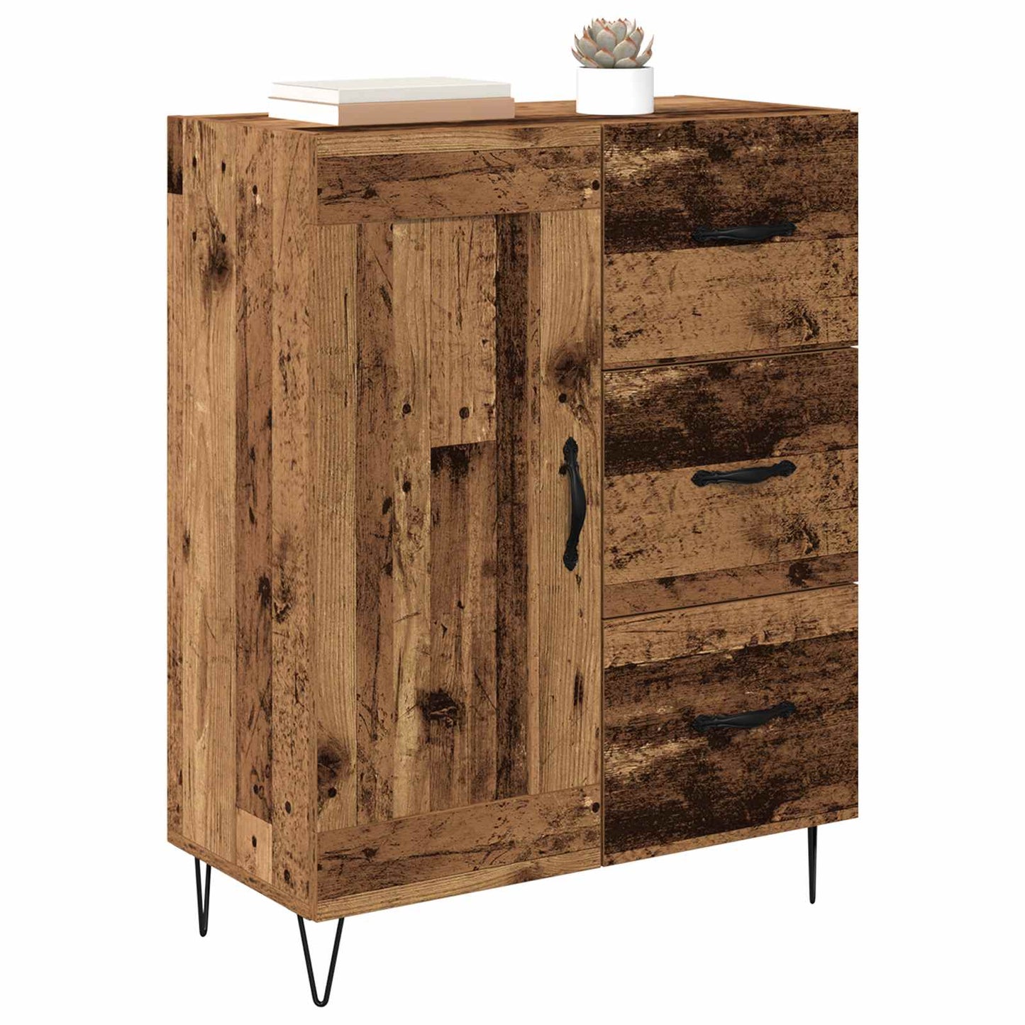 vidaXL Sideboard Old Wood 69.5 x 34 x 90 cm Engineered Wood