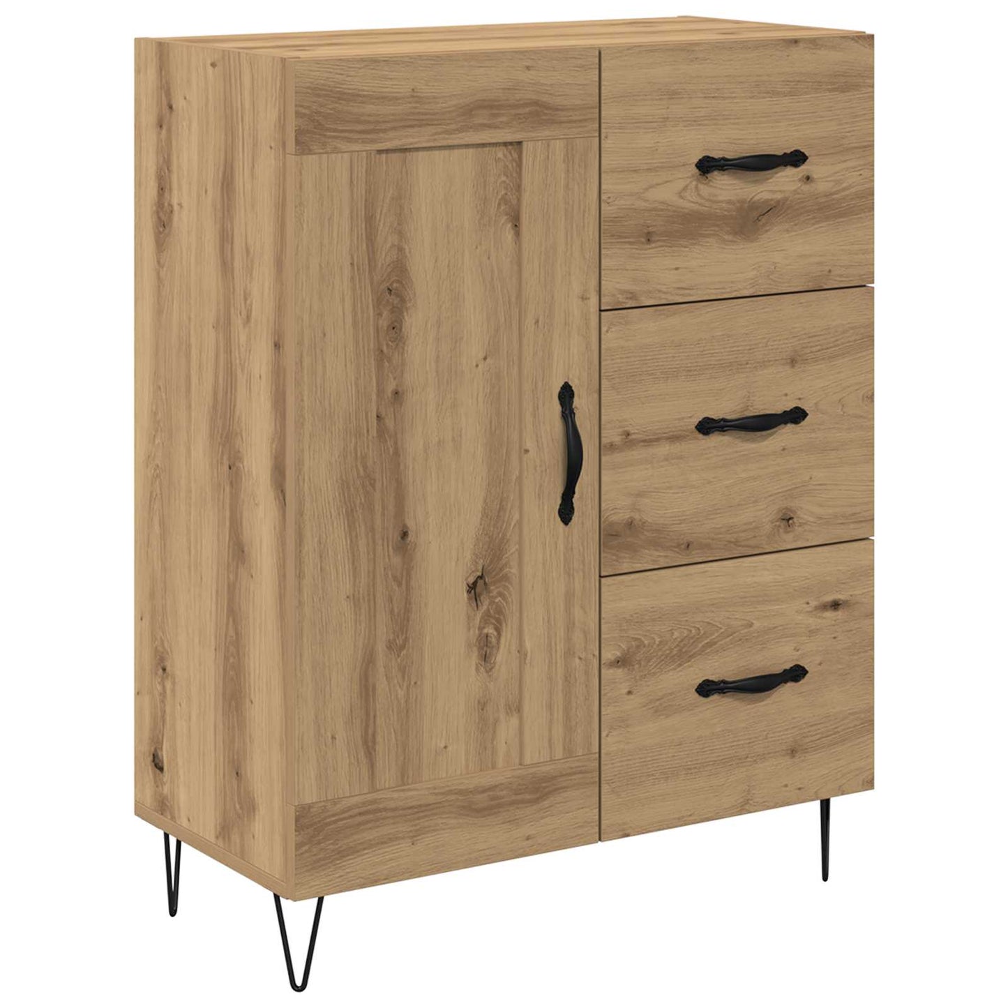 vidaXL Sideboard Artisan Oak 69.5 x 34 x 90 cm Engineered Wood