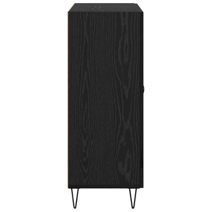 vidaXL Sideboard Black Oak 69.5 x 34 x 90 cm Engineered Wood
