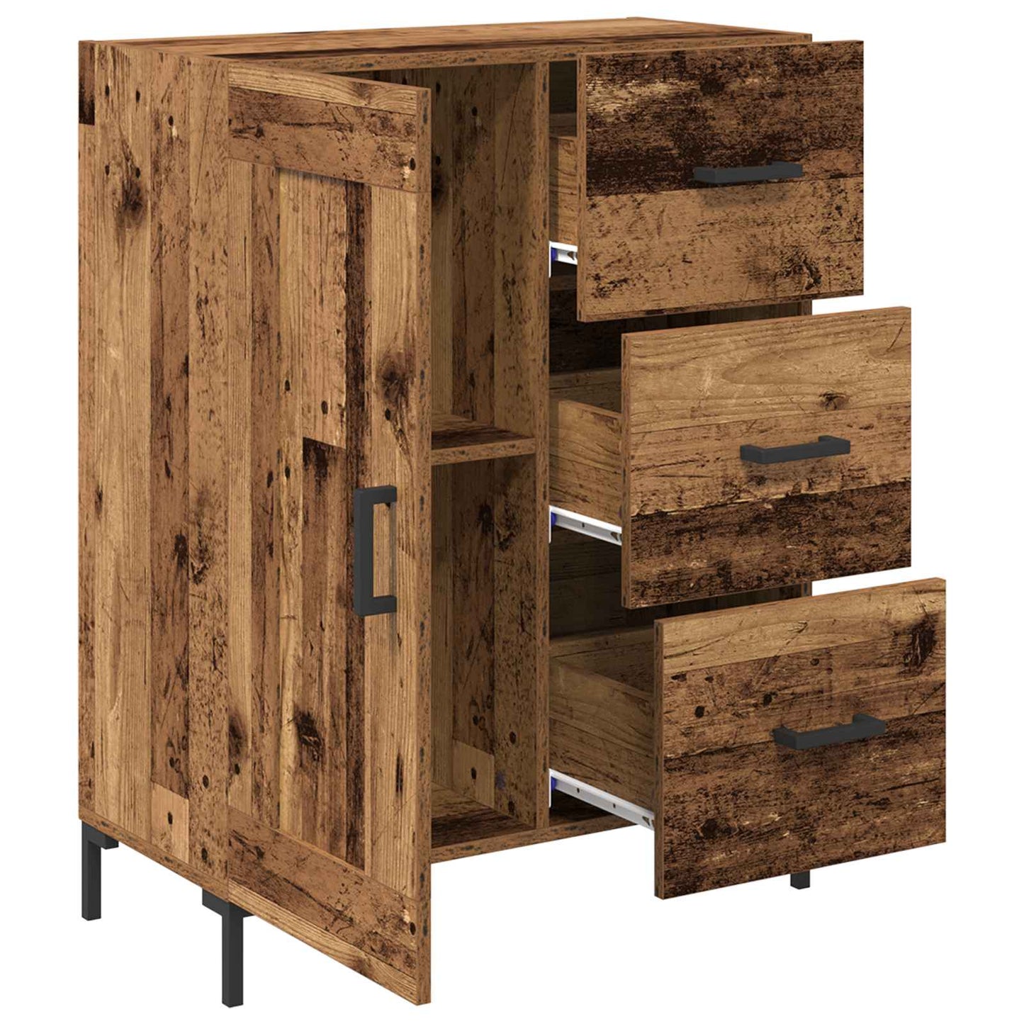 vidaXL Sideboard Old wood 69.5 x 34 x 90 cm Engineered wood
