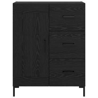vidaXL Sideboard Black oak 69.5 x 34 x 90 cm Engineered Wood